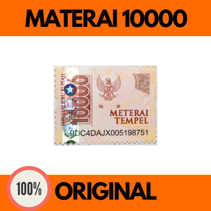 Jual Materai 10000 Original Meterai 10000 Asli Shopee Indonesia