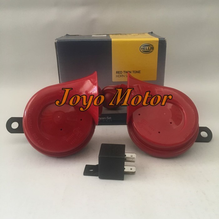 Jual KLAKSON HELLA KEONG MERAH FREE RELAY HELLA 12V ORIGINAL Shopee