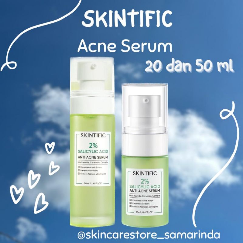 Jual Skintific 2 Salicylic Acid Anti Acne Serum 20 Dan 50 Ml Bpom