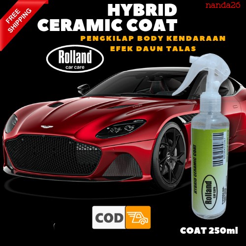 Jual Rolland Efek Daun Talas Nano Ceramic Coating Agar Cat Mobil Glossy