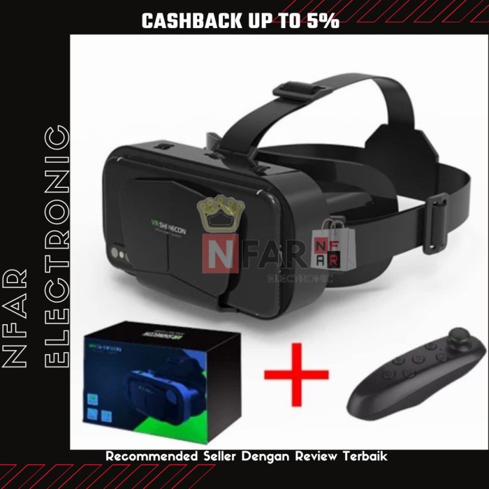 Jual Terlaris Vr Box 3D Virtual Reality Shinecon Imax Giant Screen G10 ...