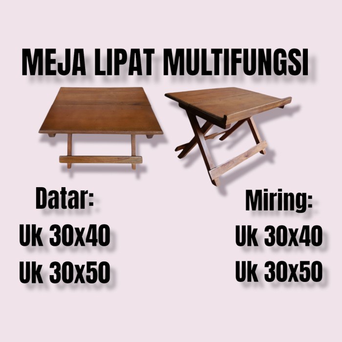 Jual Meja Lekar Kayu Multifungsi Rekal Lipat Kayu Meja Belajar Lipat Kayu Shopee Indonesia