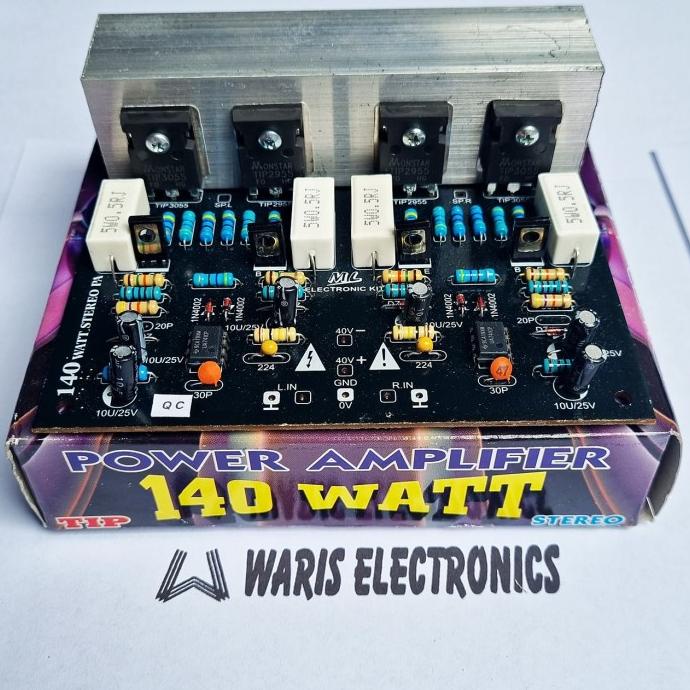 Jual Kit Power Ampli Amplifier 140w Watt TIP Stereo Transistor | Shopee ...