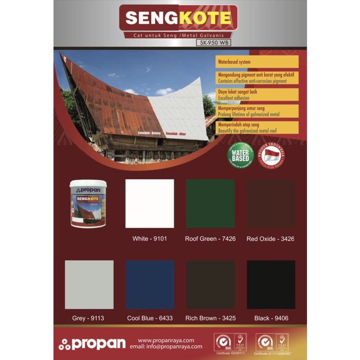 Jual Propan Sengkote Sk 950 Wb Cat Anti Karat Untuk Logam Seng Pail 20kg Shopee Indonesia 0206