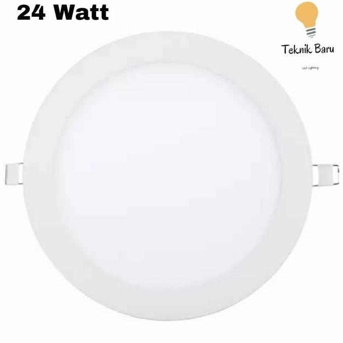 Jual ^^^^^] LAMPU DOWNLIGHT LED BULAT IB BUNDAR PANEL 24 WATT 30 CM ...
