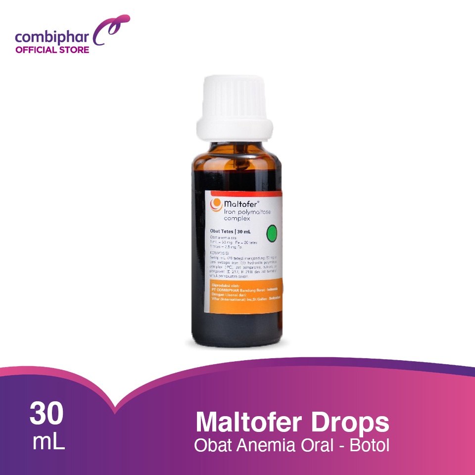 Jual id 4a4Zo Maltofer Drops 30ml Obat Anemia Shopee Indonesia