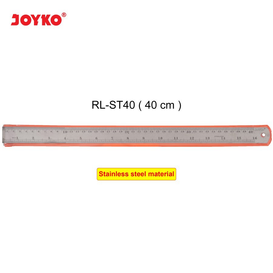 Jual Joyko Ruler (Stainless Steel) 40 cm ( IRRA STORE ) | Shopee Indonesia