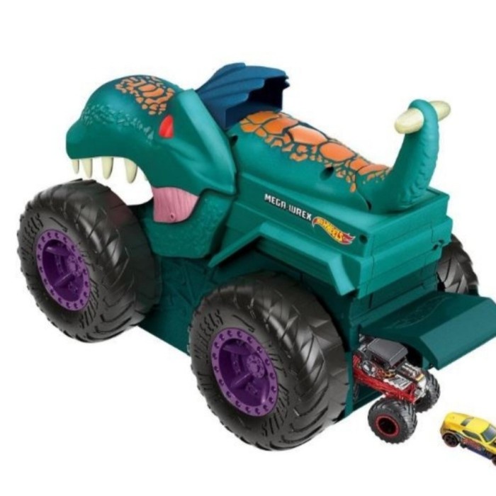 Jual PROMO!!! HOTWHEELS MONSTER TRUCKS CAR CHOMPIN MEGA WREX GIANT SET