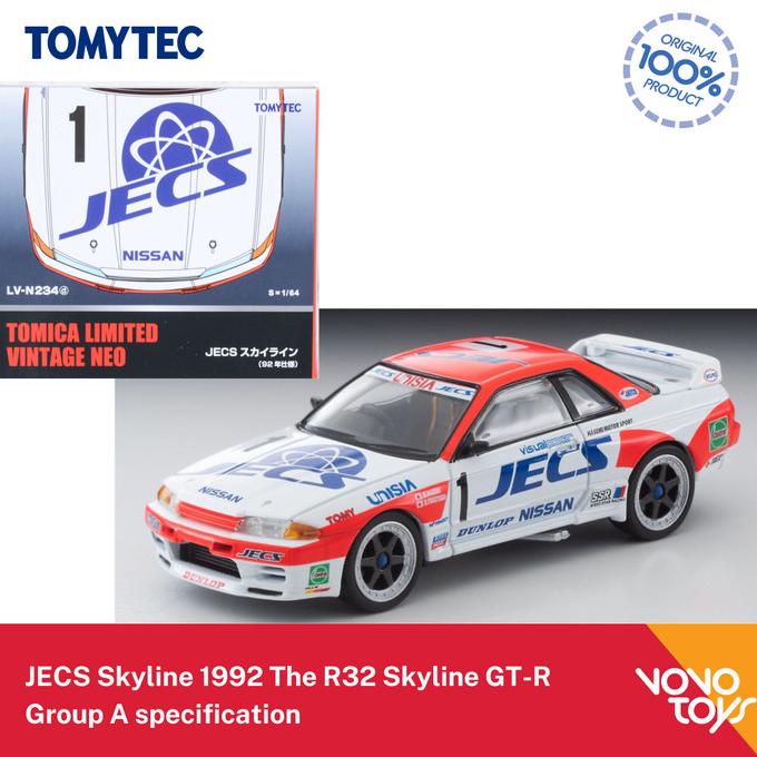 Jual Tomica Limited Vintage TLV-N234d JECS Skyline 1992 GTR R32 Tomytec ...