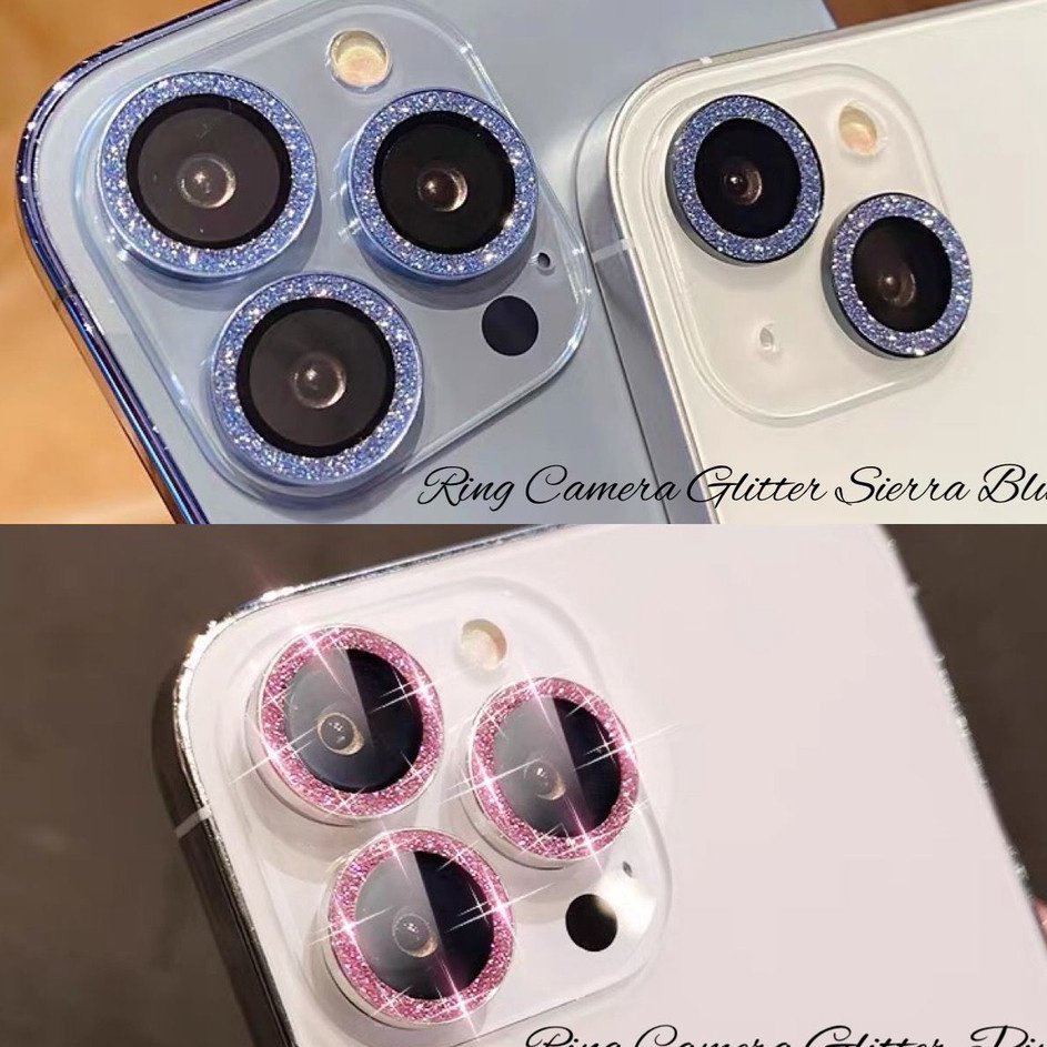 Jual TREND AWAL TAHUN [HARGA SATUAN] Ring Camera Glitter Iphone 13 Mini 13 13 Pro 13 Pro Max