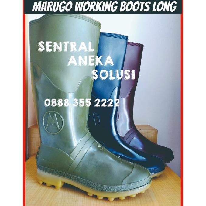 Jual Marugo Long Boots Karet Pvc Pole Pool Cm Sepatu Anti Lumpur