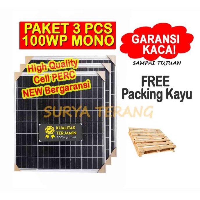 Jual Solar Panel / Panel Surya 100wp Mono 100wp Monocrystalline ...