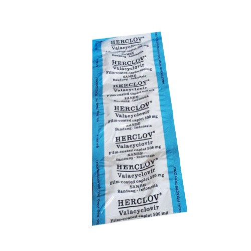 Jual HERCLOV 500MG 1 STRIP 10 TABLET/ ANTI VIRUS | Shopee Indonesia