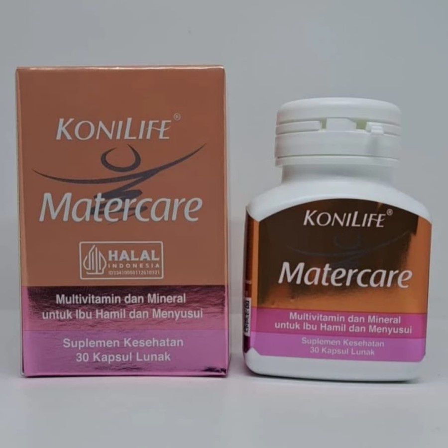 Jual KONILIFE MATERCARE MULTIVITAMIN DAN MINERAL UNTUK IBU HAMIL DAN MENYUSUI ISI 30 KAPSUL
