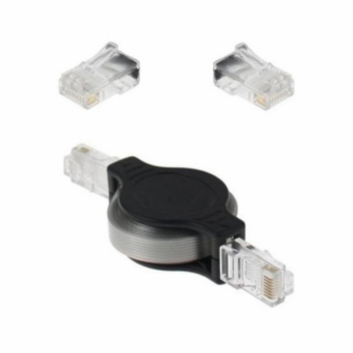 Jual KABEL LAN RJ45 RETRACTABLE 1 METER | Shopee Indonesia
