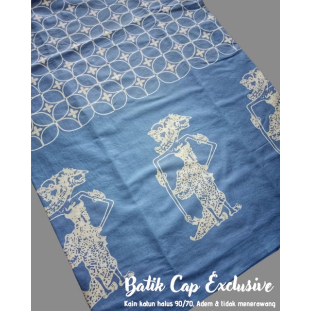 Jual Kain Batik Cap Pekalongan Grade A Motif Wayang Kain Batik Seragam Kain Batik Cap Murah