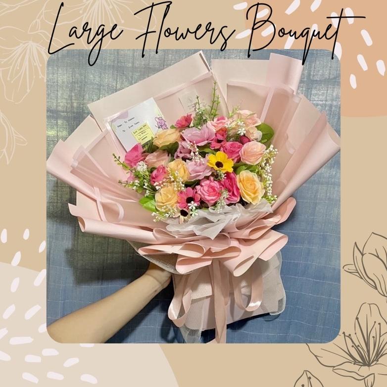 Jual LARGE FLOWER BOUQUET (BUKET BUNGA BESAR, MAWAR, BUNGA ARTIFICIAL ...