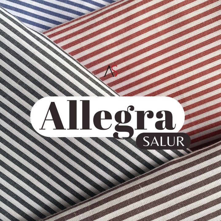 Jual Kain Salur Stripe Yarn Dyed Salur Ecer bahan Allegra Salur Premium ...