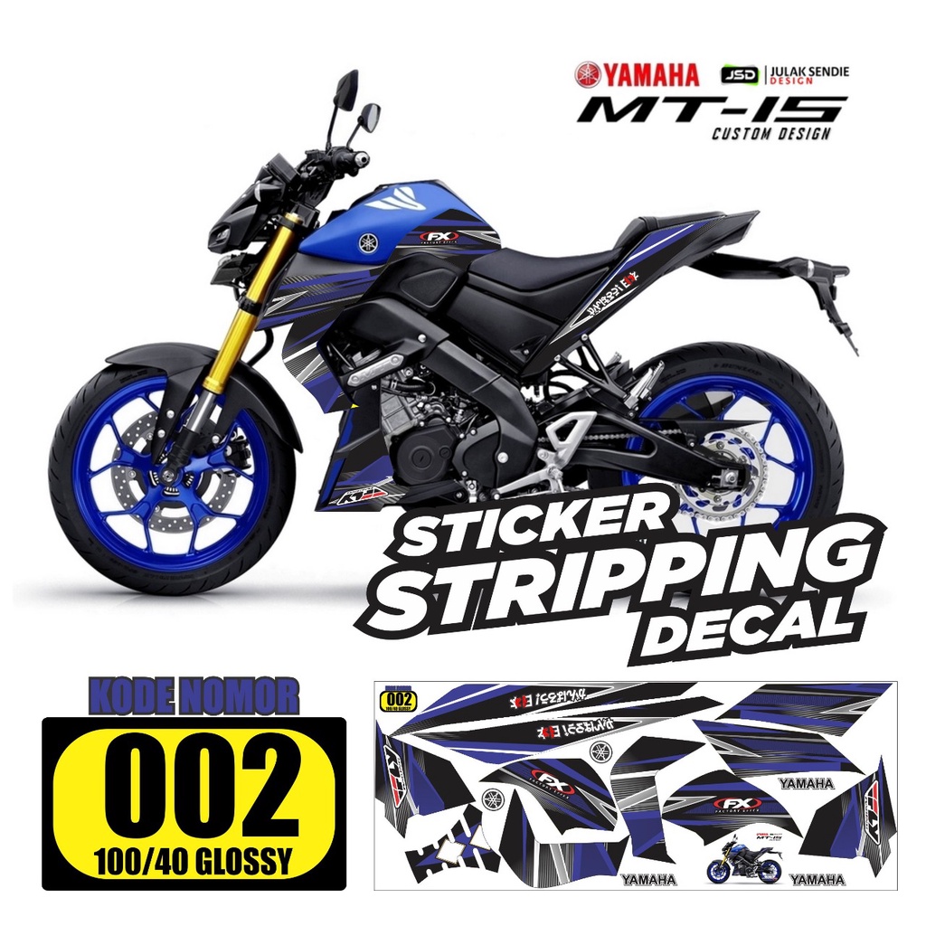 Jual striping motor Yamaha MT-15 / variasi Yamaha MT-15 / decal Yamaha ...