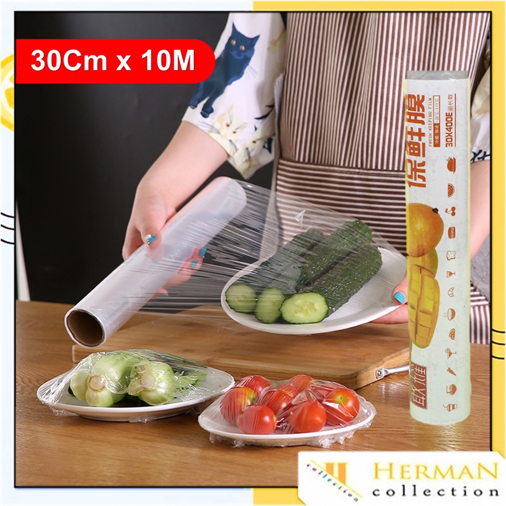 Jual HC Plastik Wrap Pembungkus Makanan 30cm X 10mtr Food Wrapping Roll ...