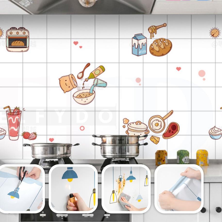 Jual Terdepan ELFYDO - HL0204 Wallpaper Dinding Dapur Sticker Dapur ...