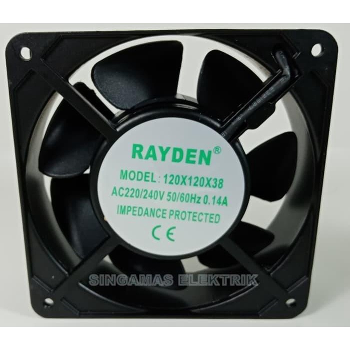 Jual Kipas Pendingin Raiden Cpu-Dvr-Monitor-Dll 120Mm X 120 X 38Mm ...