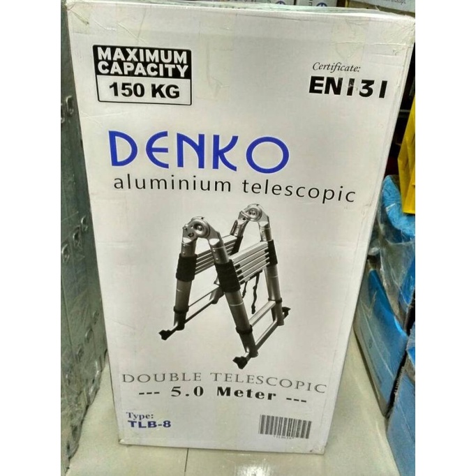 Jual TANGGA LIPAT ALUMUNIUM DOUBLE TELESCOPIC 5 METER / TANGGA LIPAT