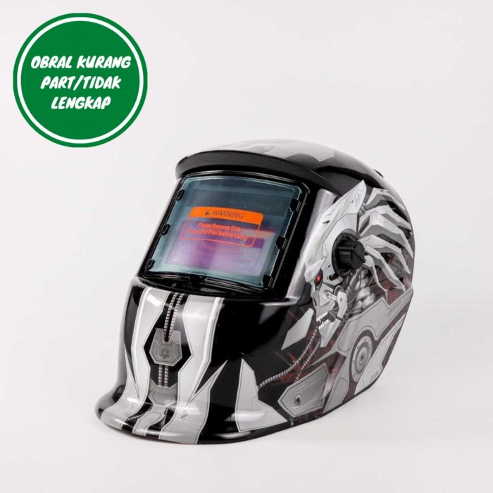 Jual Helm Vermark Helm Las Otomatis Auto Darkening Motif Terminator- Hw ...