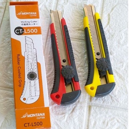 Jual Cutter MONTANA Besar Tajam Kuat Kokoh Pengunci Otomatis Murah ...