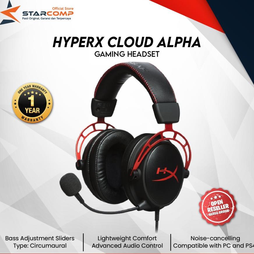 Jual Hyper X Cloud Alpha Gaming Headset / HyperX / Hyper-X Original ...