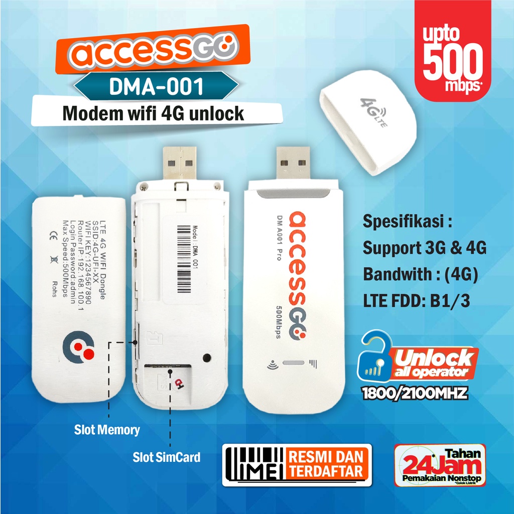 Jual Modem Stick USB Wifi Router Wifi DMA-001 Pro MODEM WIFI 4G LTE ...