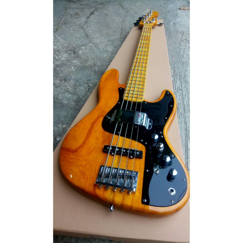 Jual Bass 5 String Aktif pickup Model Marcus miller Shopee Indonesia