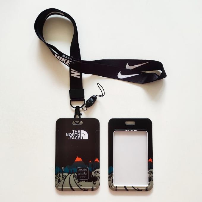 Produk Unggulan] ID Card Holder Name Tag Lanyard Kalung Wadah Kartu The  North Face