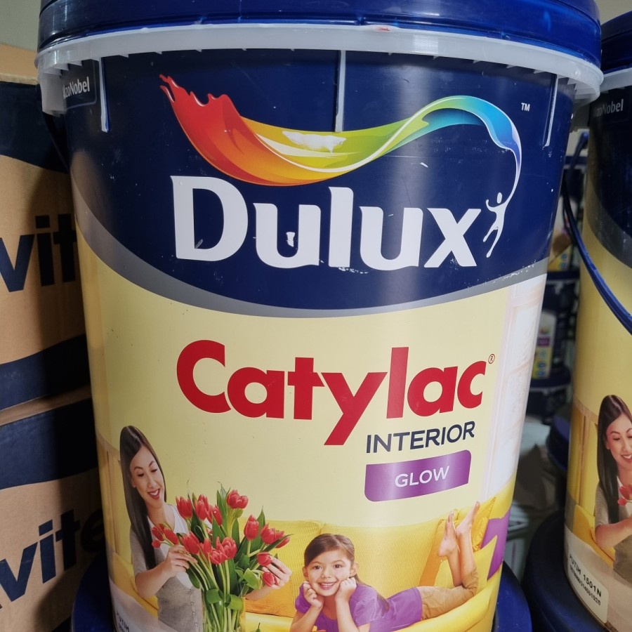 Jual Cat Tembok Dulux Catylac Glow Putih Kg Shopee Indonesia