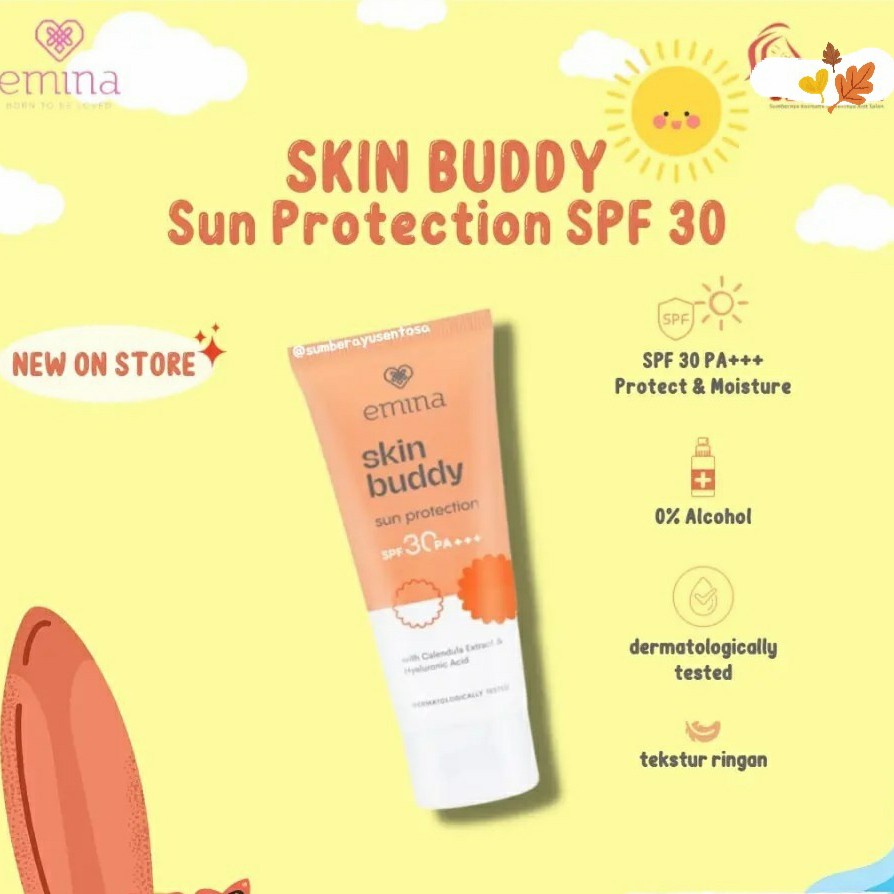 Jual Emina Sun Protection Skin Buddy Spf30 60Ml Shopee Indonesia