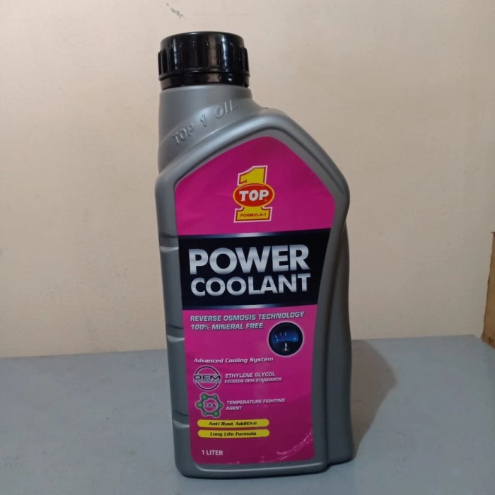 Jual Air Radiator Coolant Top 1 1Liter Hijau/Merah - Merah | Shopee ...