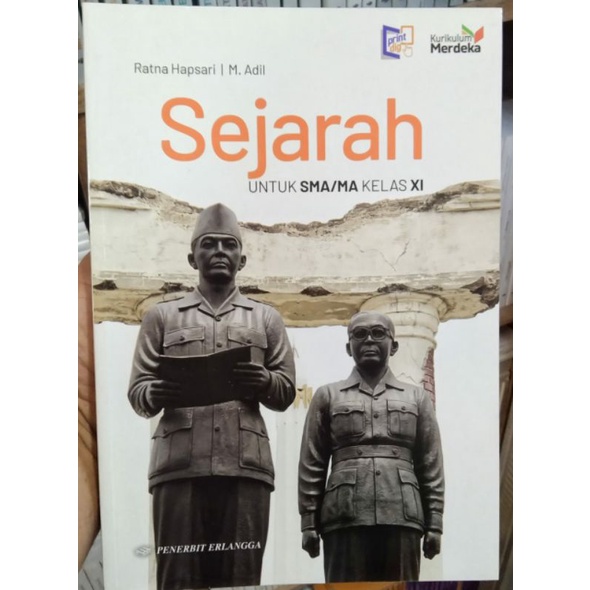 Jual SEJARAH SMA Kelas XI 11 Kurikulum Merdeka Erlangga Ratna Hapsari ...