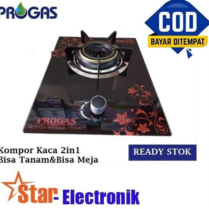 Jual Kompor Tanam Progas Kompor Gas Kaca Tungku Bisa Duduk Bisa Tanam El I A L Shopee