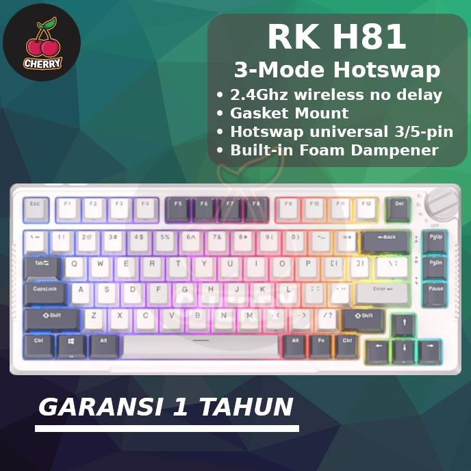 Jual Royal Kludge RK H81 RKH81 81 Keys Gasket Wireless Mechanical ...