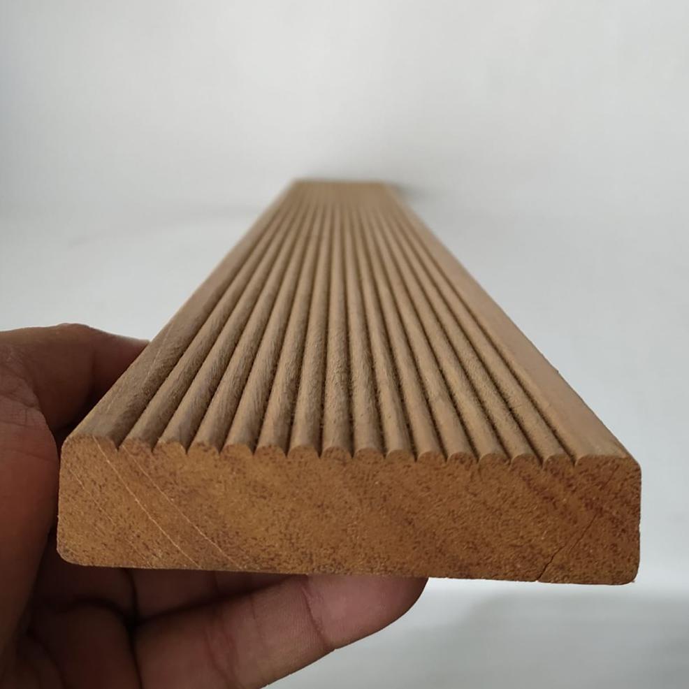 Jual Decking Kayu Bengkirai Panjang 120cm Papan lantai Bangkirai