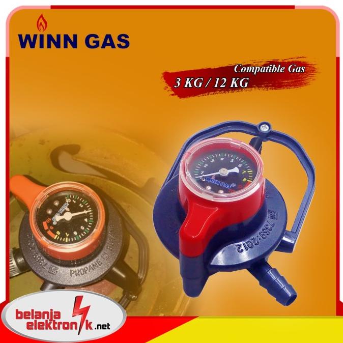 Jual Regulator Winn Gas W M Double Lock Dengan Meteran Shopee Indonesia