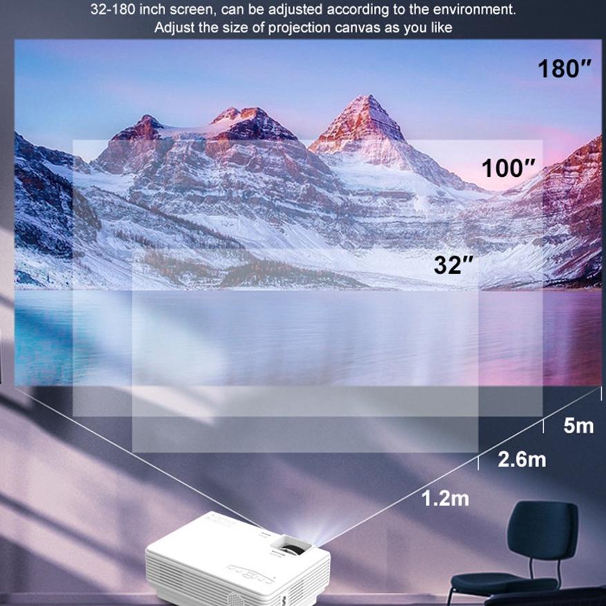 Jual Proyektor T5 4500 Lumens Proyektor Ni Theater Rumah Pintar Led ...