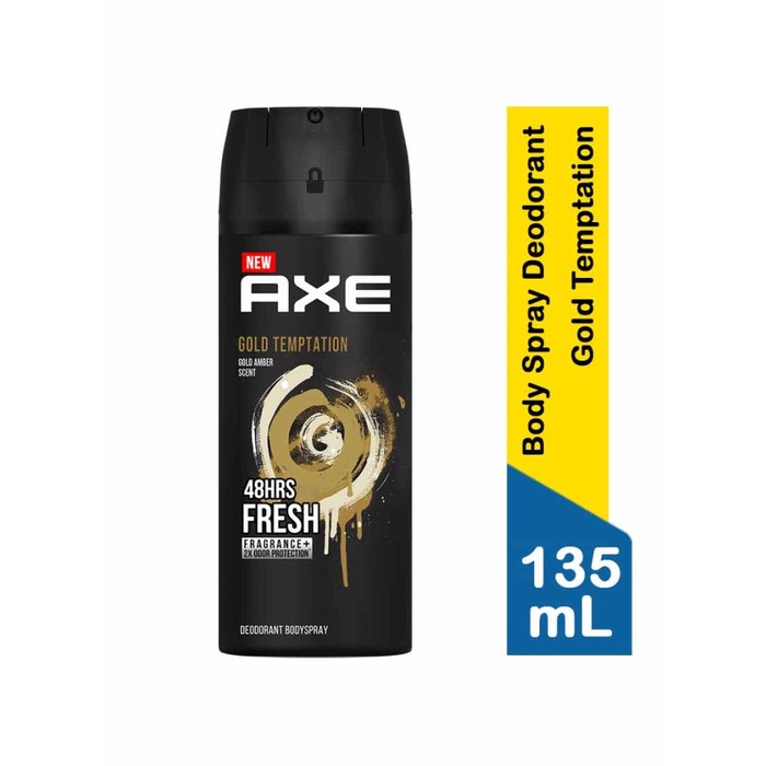 Jual parfum Axe Deodorant Deo Body Spray Black Gold Temptation 135 ml