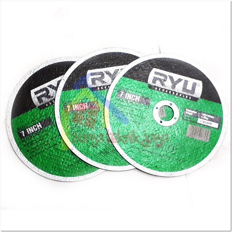 Jual Mata Potong Besi 7in RYU 1.6 X 180mm Diamond Cutting Disc RYU ...