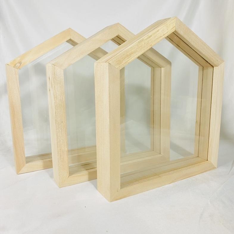 Jual PIGURA | FRAME | BINGKAI TRANSPARAN BENTUK RUMAH COCOK UNTUK ...
