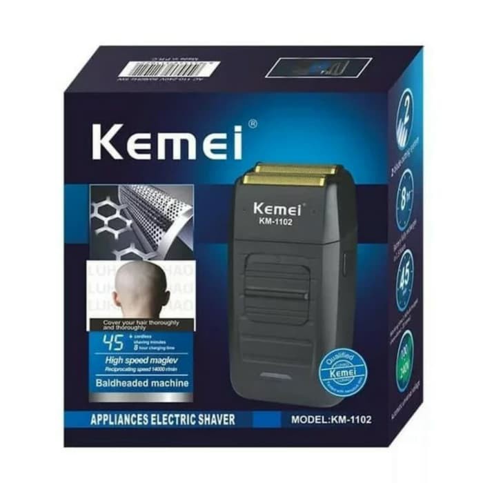 Jual SHAVER KEMEI KM-1102 ALAT CUKUR RAMBUT CHARGER CUKURAN CAS Best ...