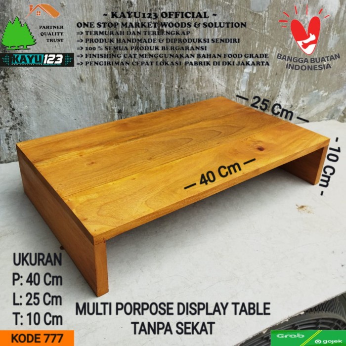 Jual Best Seller Meja Stand Display Tanpa Skat (P)40-70Cm (L)25Cm (T ...