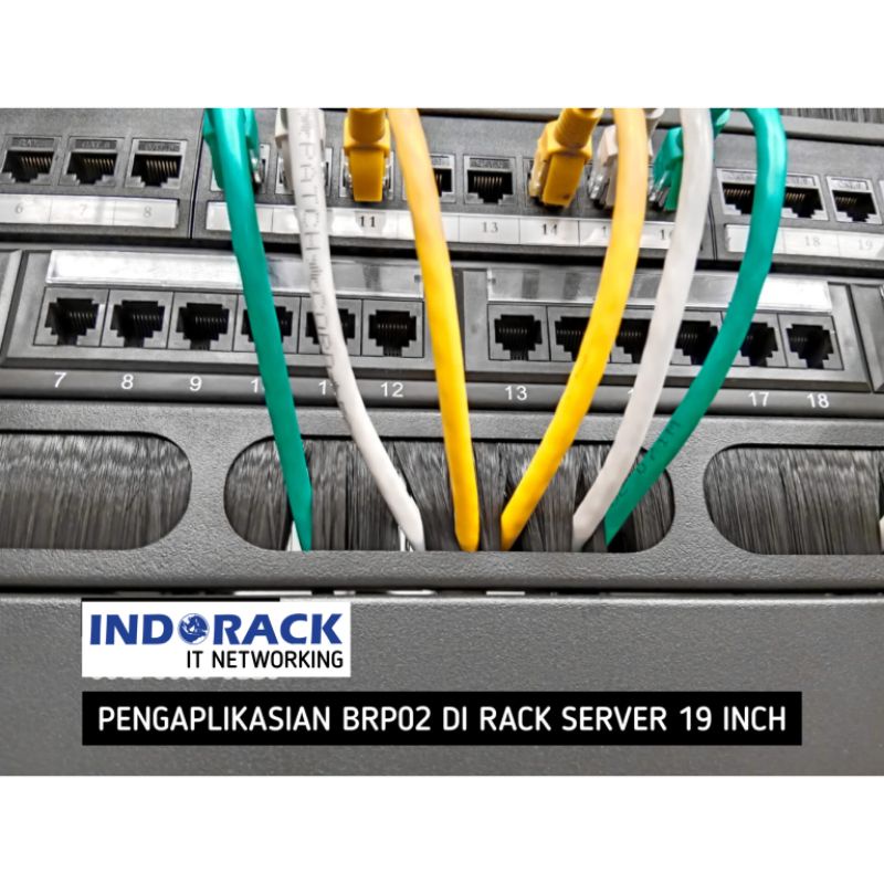 Jual BRP01 - Brush Panel 1U Wire Management Cable Rack Server Universal ...