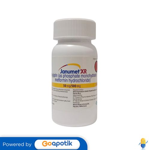 Jual JANUMET XR 50/500 MG BOTOL 28 TABLET Shopee Indonesia
