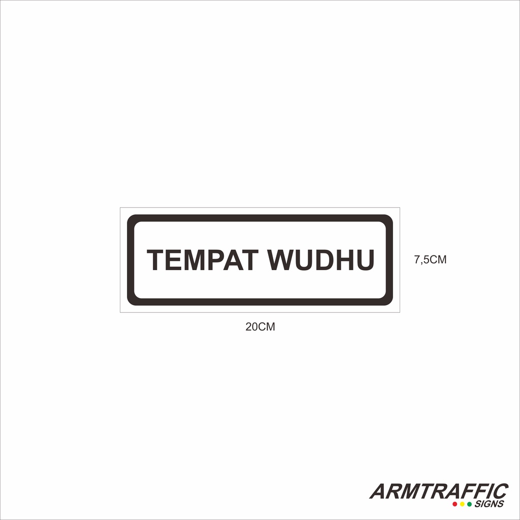 Jual Sign Rambu Tanda Tempat Wudhu Shopee Indonesia